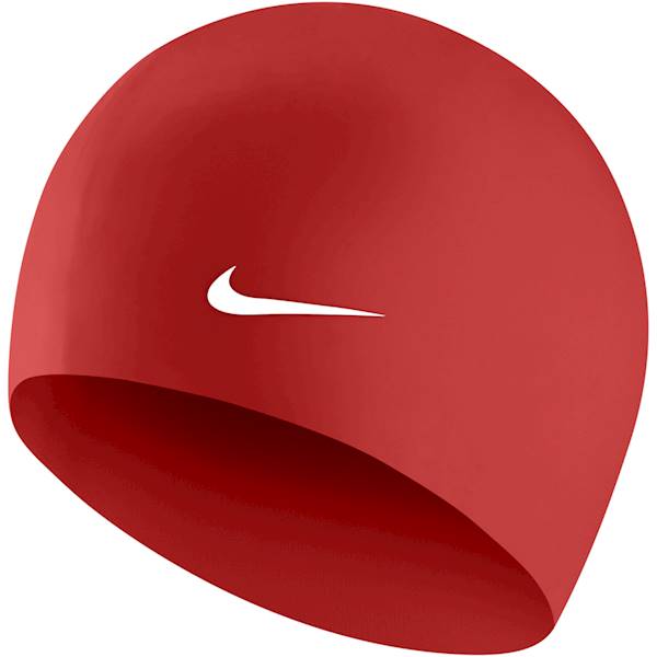 Czepek silikonowy NIKE Os Solid czerwony