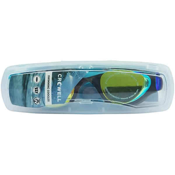 Okulary do pływania dla dzieci CROWELL GS23 Splash Mirror szaro-turkusowe
