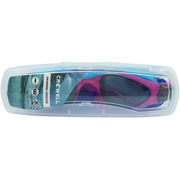 Okulary do pływania dla dzieci CROWELL GS23 Splash fioletowo-niebieskie