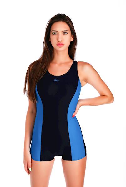 Strój kąpielowy damski r. XL SPIN S-0903 granatowo-niebieski