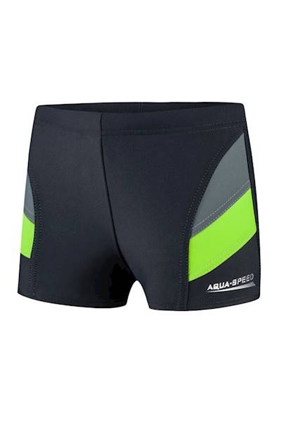 Kąpielówki chłopięce r. 152 AQUA SPEED Andy czarno-zielone