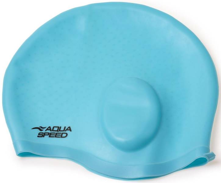 czepek AQUA-SPEED EAR CAP Comfort błękitny 02
