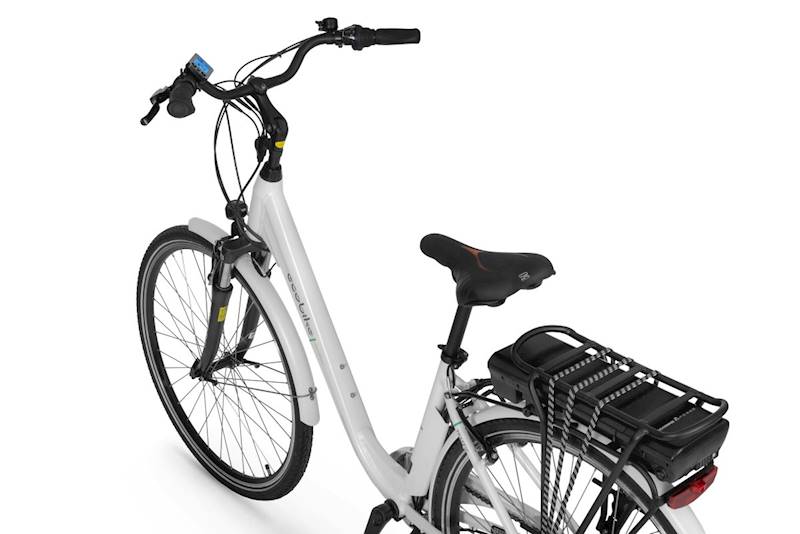 Rower elektryczny miejski ECOBIKE Traffic koło 28' rama 17' biały