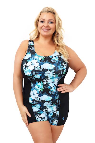 strój kąpielowy r. 4XL SPIN wzór kwiaty model 3303