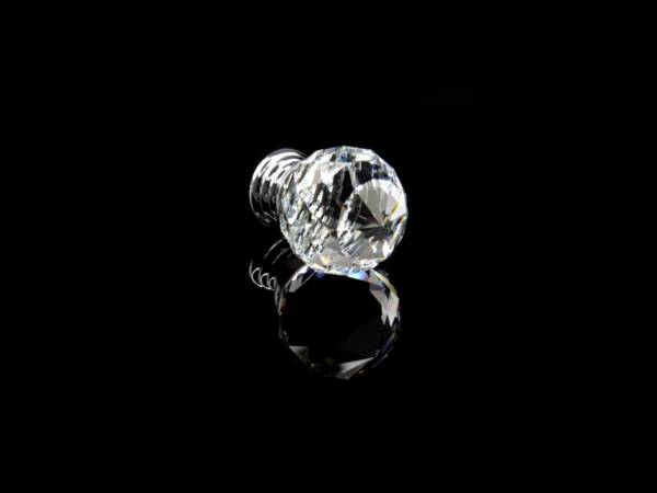 Gałka meblowa chrom+crystal 30mm