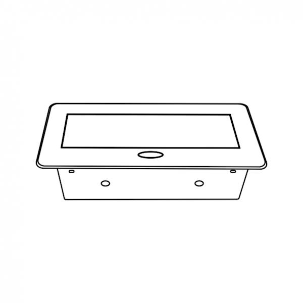 Power port 2 gn. z uziem. KASETA CZARNA + USB 