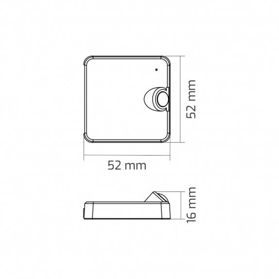 DELI 2 SENSOR PIR Biały