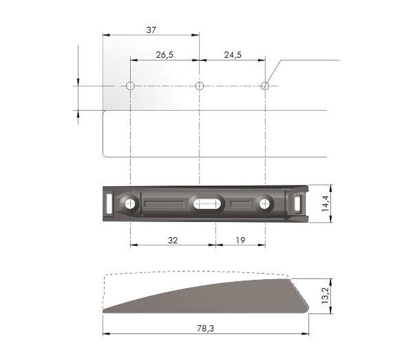 IT - ADAPTER / K-PUSH TECH biały - płytka adaptera