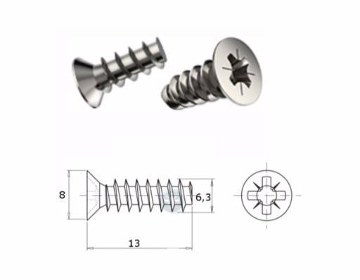 WKRĘT EURO Variant PZ2 ocynk 6/13,5mm