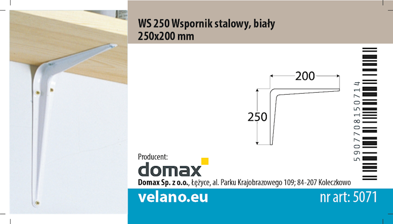 WSPORNIK BIAŁY 250X250  250x200