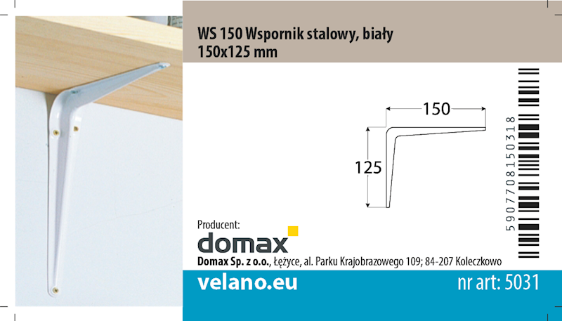 WSPORNIK BIAŁY 150X125      150x150
