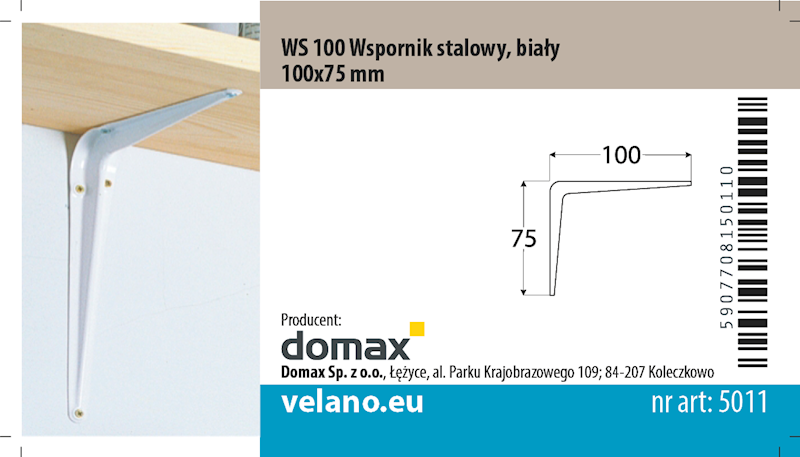 WSPORNIK BIAŁY 100X75