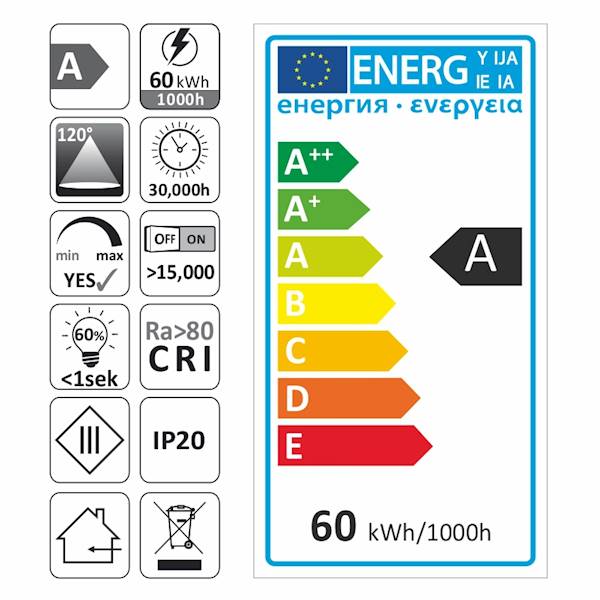 Taśma LED Premium 60W bez żelu IP 20 B.Zimny
