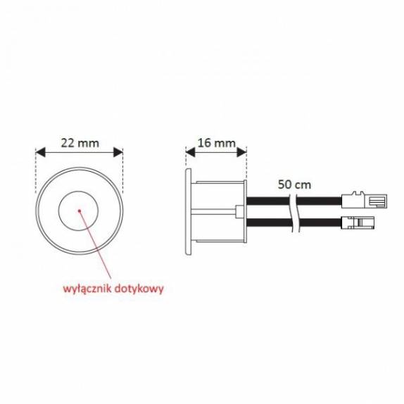 Wyłacznik sensorowy Czarny 12V/36W
