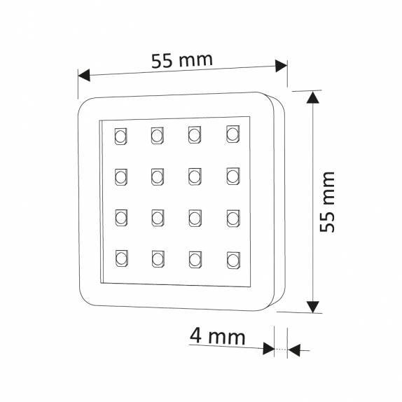SQUERE 2 oprawa LED 1,5 W Neutralny