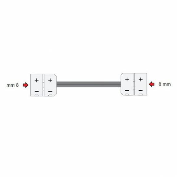 Przewód montażowy do łączenia 2 taśm LED 8mm