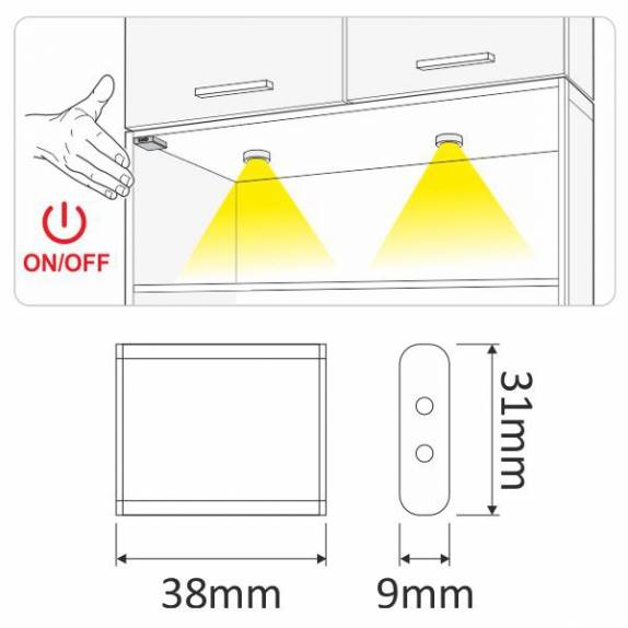 Wyłącznik zbliżeniowy IR do LED 36W RUCH