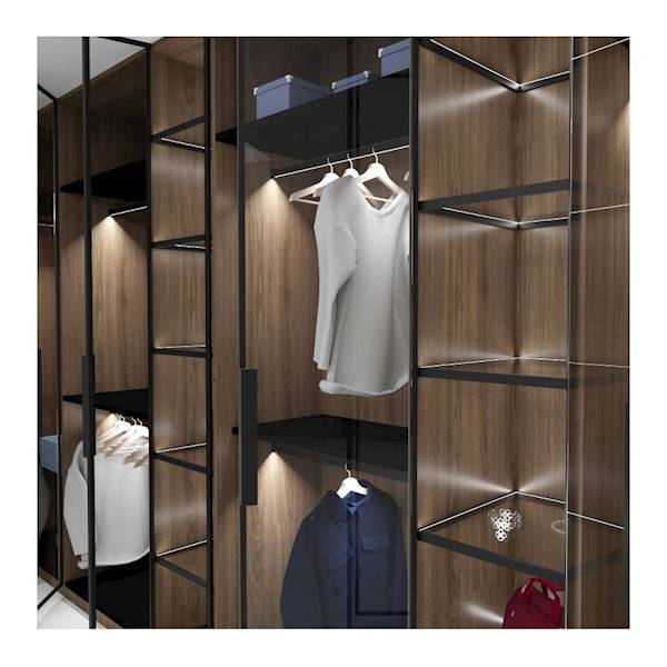Profil aluminiowy SLIM do taśm led CZARNY  3 mb