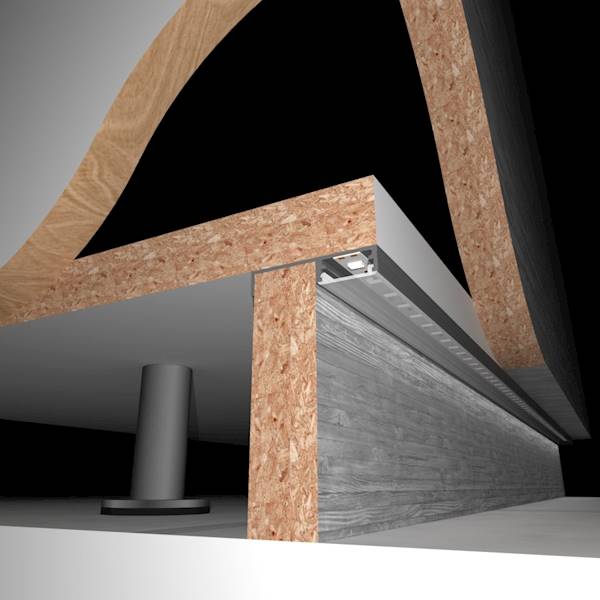 Profil aluminiowy FLOOR LINE 2 m  