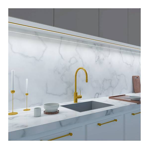 Profil aluminiowy LINE MINI 2 m  ZŁOTY klosz Opal