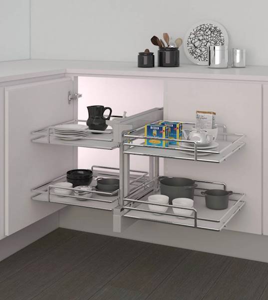 Compact Corner 50 ELITE chrom+białe dno 839BE/50CB
