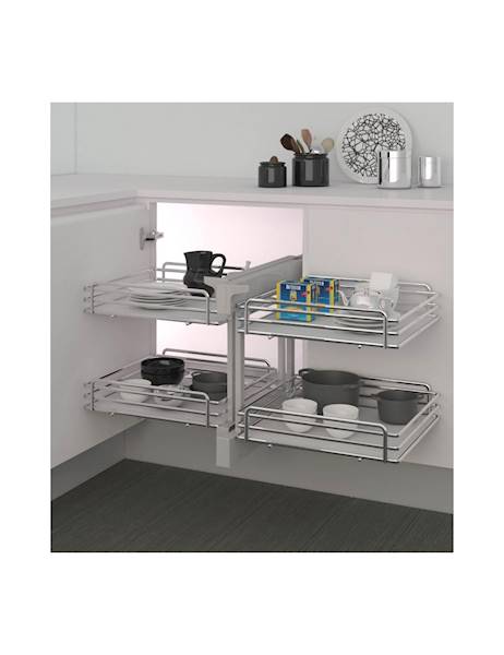 Compact Corner 50 ELITE chrom+białe dno 839BE/50CB