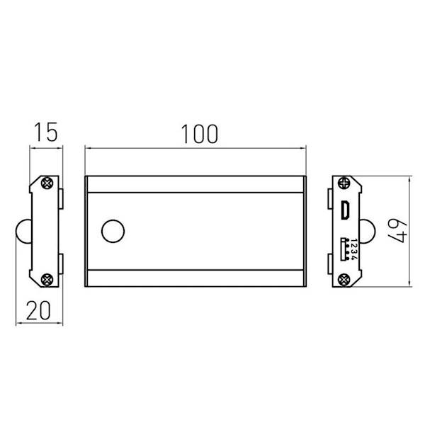 Oprawa LED bezprzewodowa Coma PIR 
