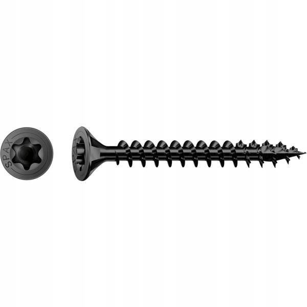 SPAX wkręty CZARNE 4x20mm stożek Tx 4CUT 100 sztuk