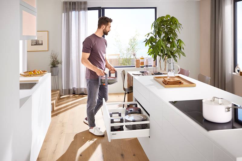 Blum Antaro L-500 białe niski komplet D