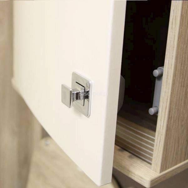 Zamek Caravan kwadratowy chrom