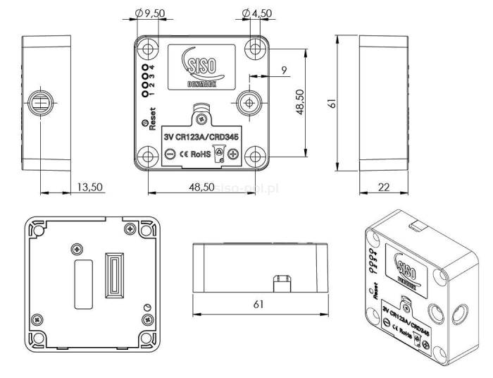 ZAMEK ELEKTRONICZNY MIFARE1 MINI (13,56MHZ) 
