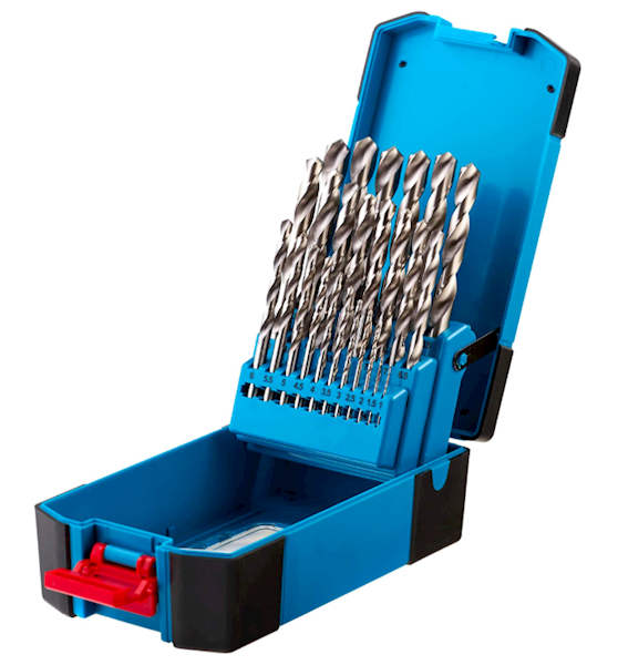 Komplet wierteł do metalu HSS PRO 19 szt