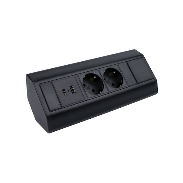 CORNER BOX USB czarny 