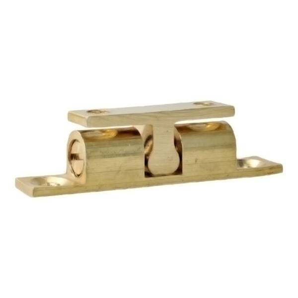 Zatrzask kulkowy podwójny z mosiądzu 43x8mm mosiąd