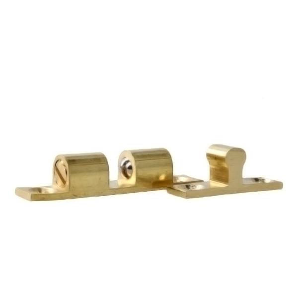 Zatrzask kulkowy podwójny z mosiądzu 43x8mm mosiąd