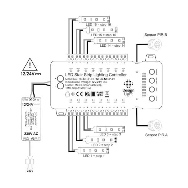 Sterownik schodowy STEP