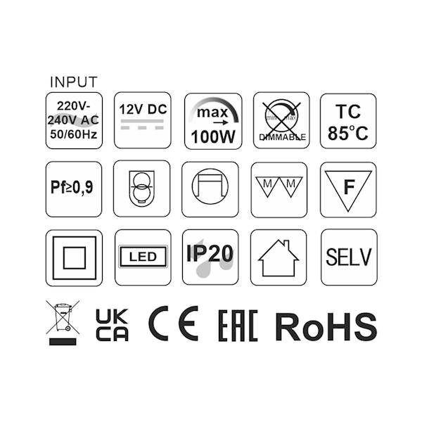 Zasilacz LED 100W BASIC