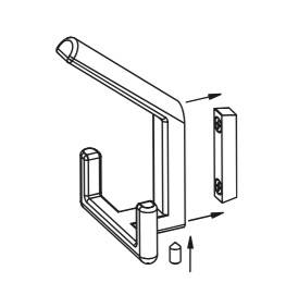 Wieszaki z kolekcji NOX Czarny Mat 3r. Z-5459.P61