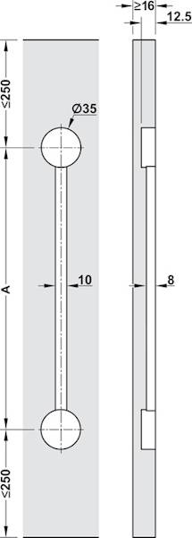 Expander biały, wysokość drzwi  2650 mm wymiar2175