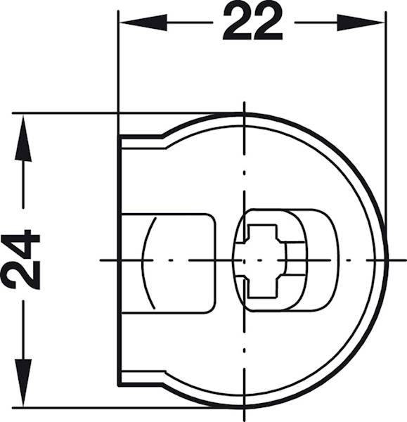 Złączka Rafix 20, bez czopu, tworzywo sztuczne bia