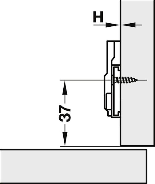 Prowadnik Häfele Metalla 540 SM