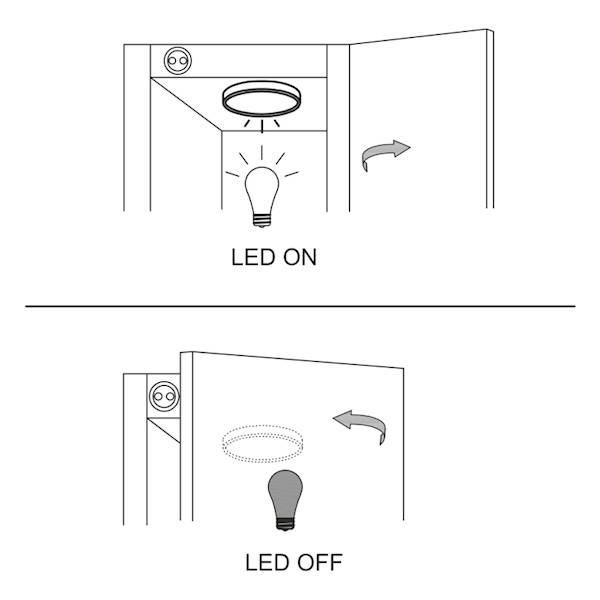 Wyłącznik IR INTRA 12V DC / 24V DC Biały