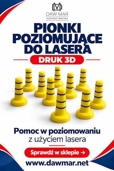 Pionki do poziomowania laserowego 10 szt