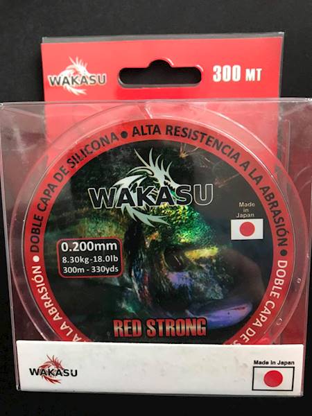 Żyłka WAKASU czerwona 0,200mm 300m
