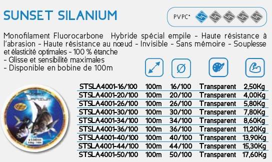 Fluorocarbon SUNSET 0.30mm/100m