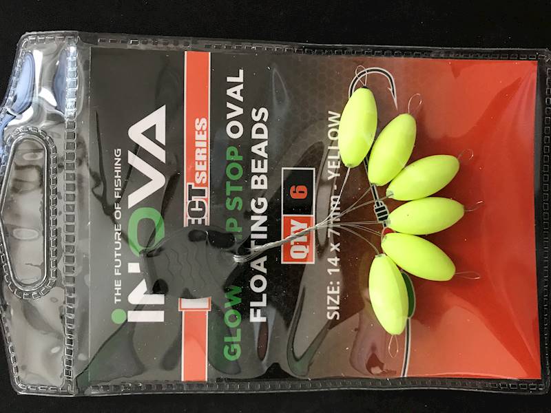 INOVA stopery owalne pływające żółte 14 x 7 mm