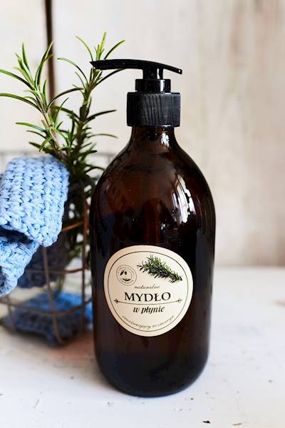 NATURALNE MYDŁO W PŁYNIE - orzeźw rozm 500ml