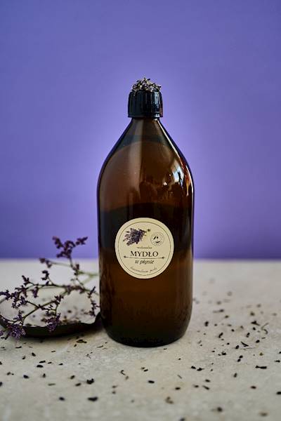 NATURALNE MYDŁO W PŁYNIE - lawendowe pola 1000ml