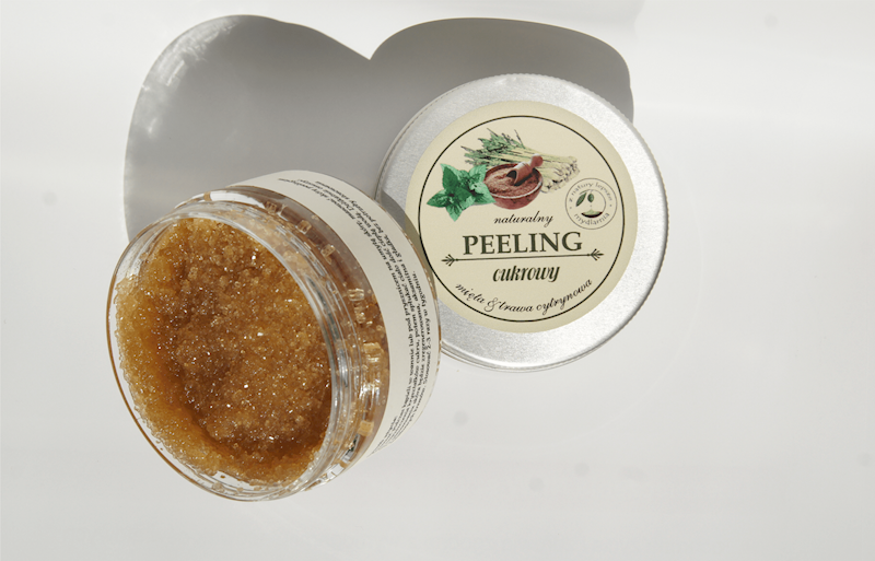 PEELING CUKROWY mięta  &  trawa cytrynowa