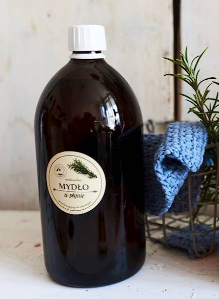 NATURALNE MYDŁO W PŁYNIE - orzeźw rozm 1000ml